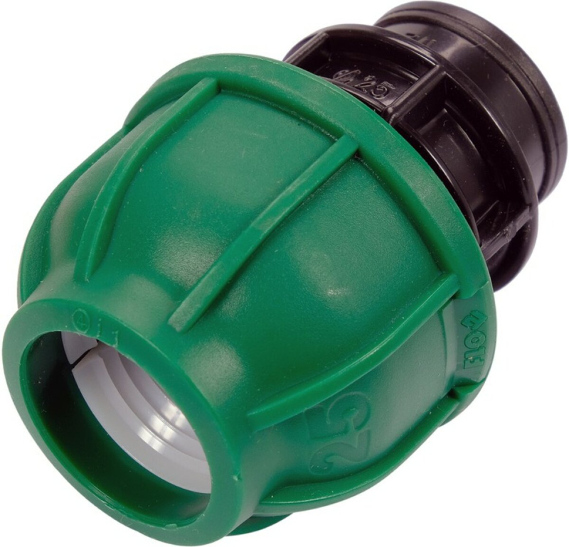 Муфта до водяних пластикових труб з внутр. різьбою 25 мм- 1/2" FLO поліпропіленова, для тиску 1 MPa