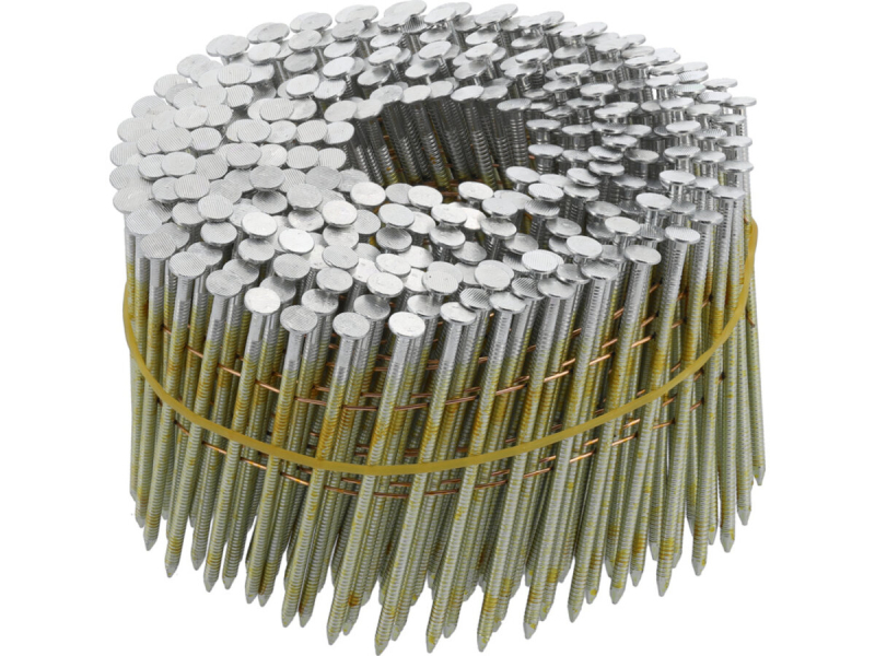 Цвяхи барабанні до пневматичного пістолета VOREL L=70мм, Ø=2.5мм, кут 15-16˚, 3600шт (YT-09213-09214