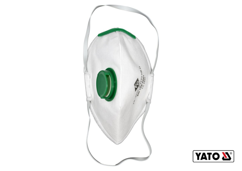 Респіратор протиаерозольний з клапаном YATO : FFP2 NR, 3 шт [50]
