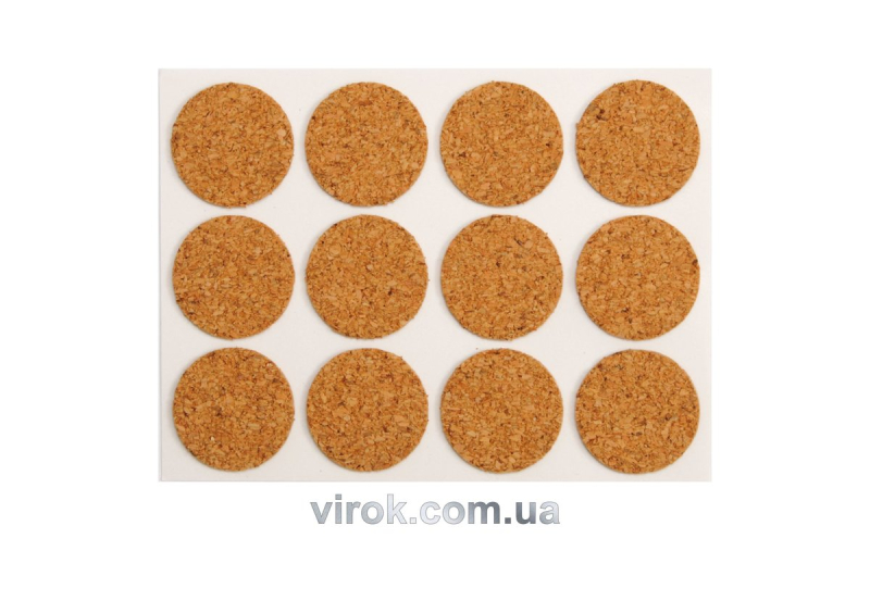 Протектор самоклеючий корковий VOREL, 28мм, набір 12шт