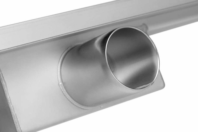 Трап підлоговий лінійний з нержавіючої сталі FALA WET-DRY; 70х 7х 2 см, сифон- 52 мм