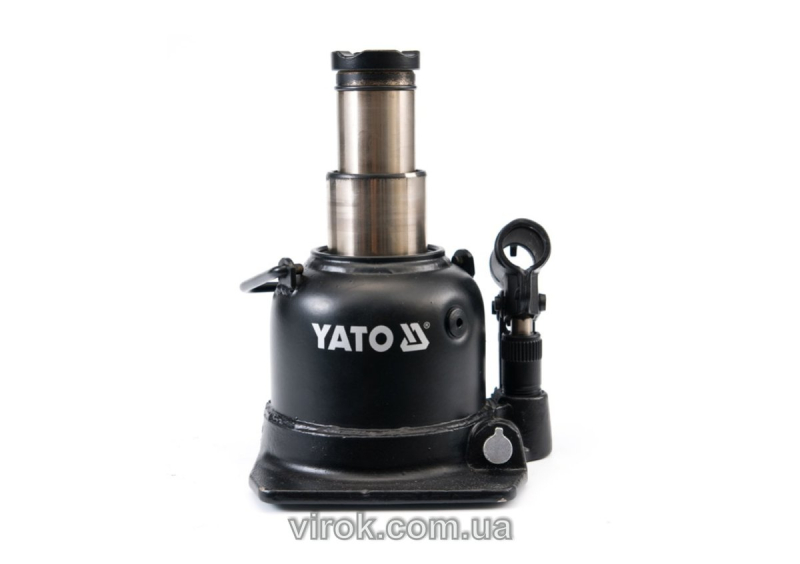 Домкрат гідравлічний стовбцевий YATO : 10 т, H= 125 - 225 мм, подвійний шток