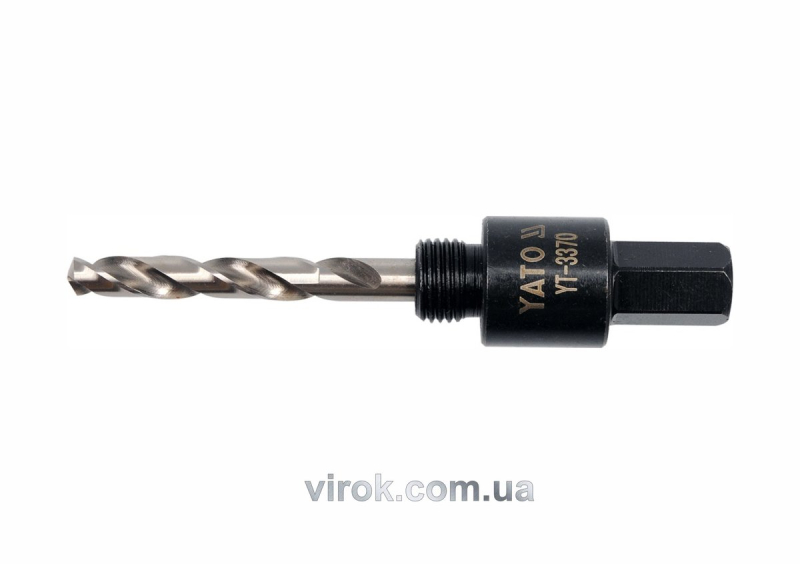 Тримач зі свердлом YATO : HEX, Ø= 1/2", для кільцевих пил Ø=19-29 мм [25/100]