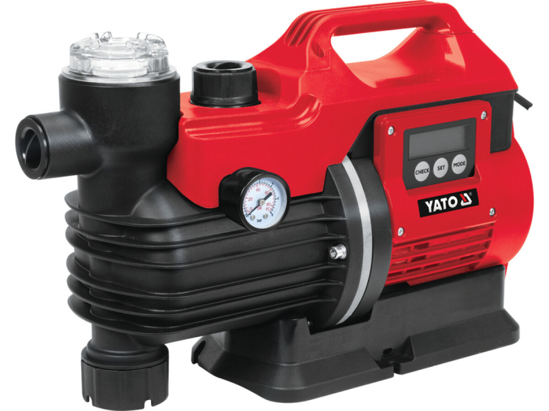 Насосна станція мережева YATO: 850 Вт, 3600 л/год, Ø= 1", глиб.- 8м, вис.- 38м [1]