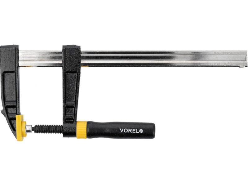 Струбцина столярная F-образная VOREL 37107, 250×80 мм