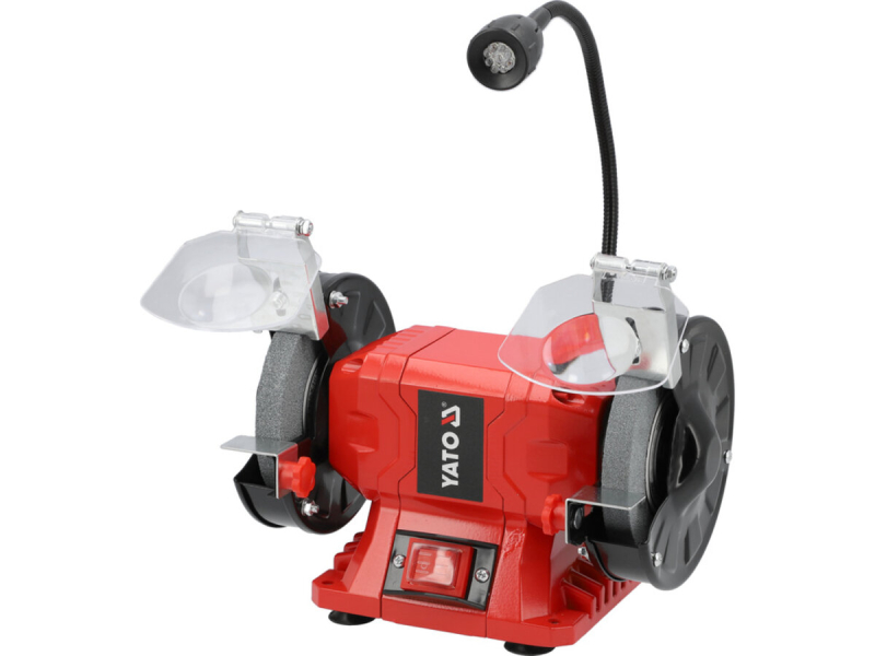 Точильний верстат YATO від електромережі 230 В, 250 Вт, 2 диски Ø= 150/20х 12,7 мм [1]