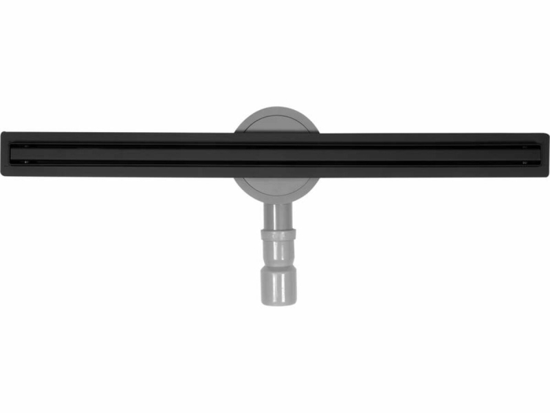 Трап підлоговий лінійний з нержавіючої сталі, чорний FALA SLIM BLACK; 90х 3х 7 см, сифон- 56 мм [5]