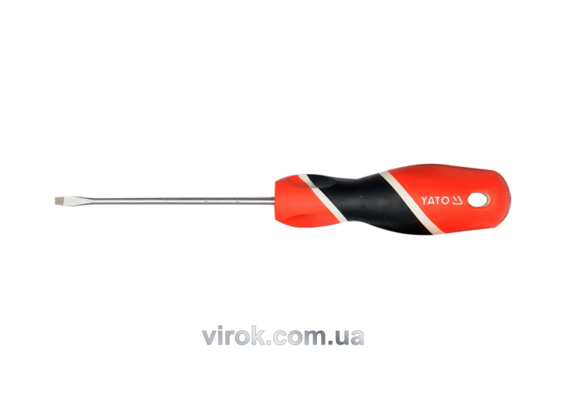 Викрутка плоска YATO : шліц SL4 х 150 мм [12/96/384]