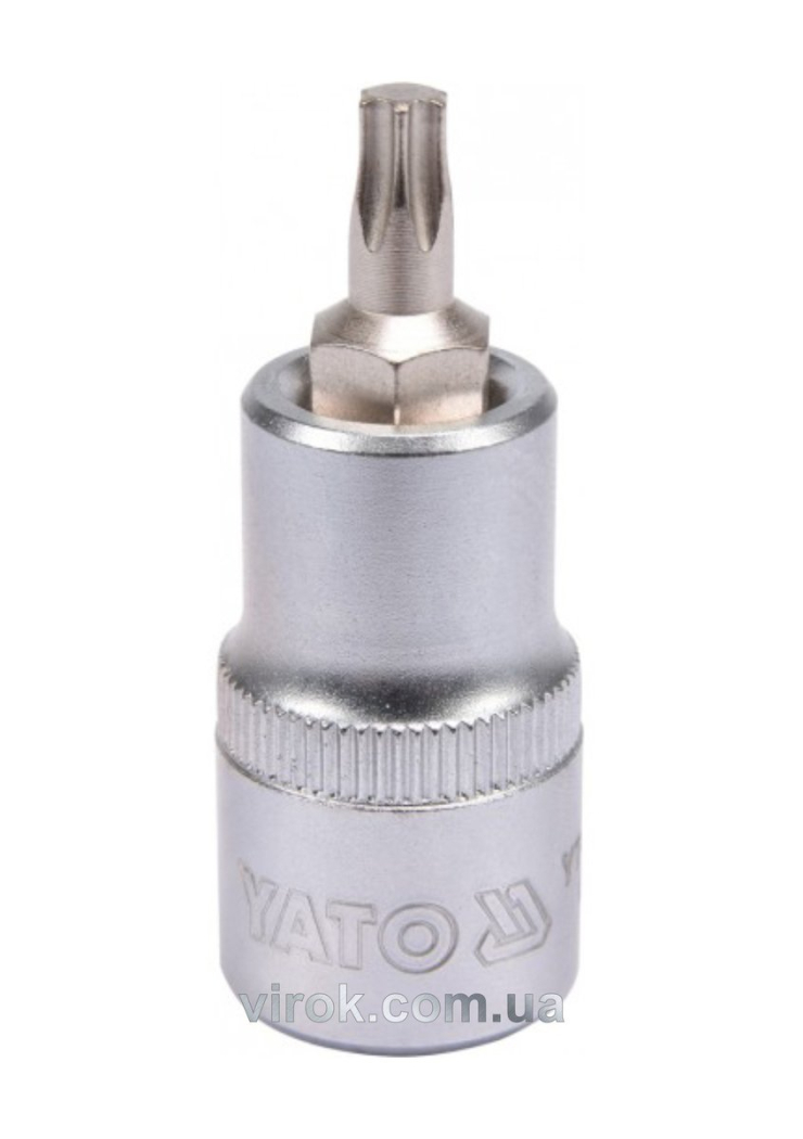 Головка торцева YATO квадрат 1/2 "TORX" Т30, L= 55 мм [40/240]