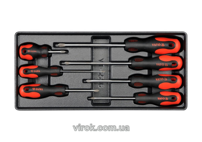 Вклад до інструментальної шафи YATO : хрестові викрутки, 7 шт.