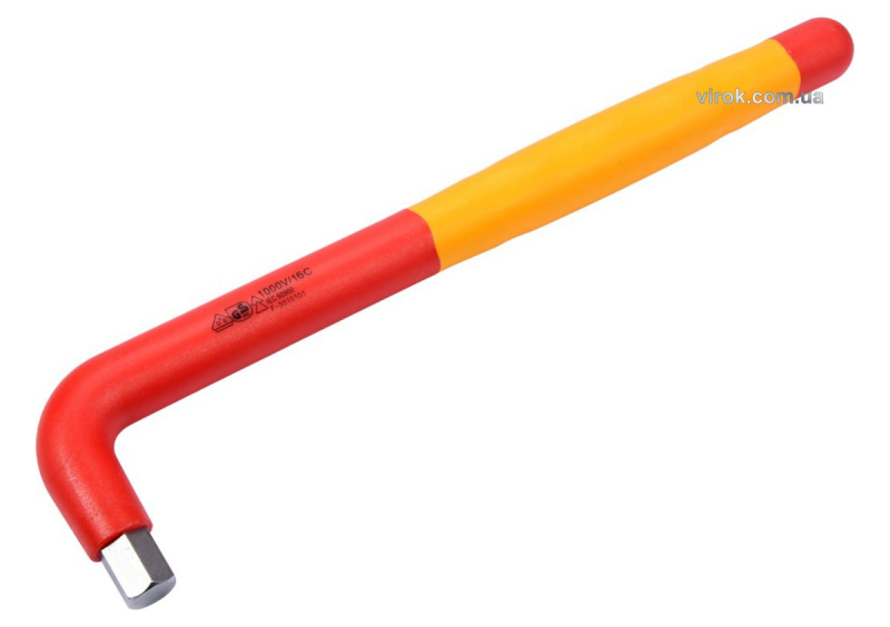 Ключ шестигранний електрика VDE YATO : тип "Г", М12 мм, L= 260x60 мм, до 1000V(DW)