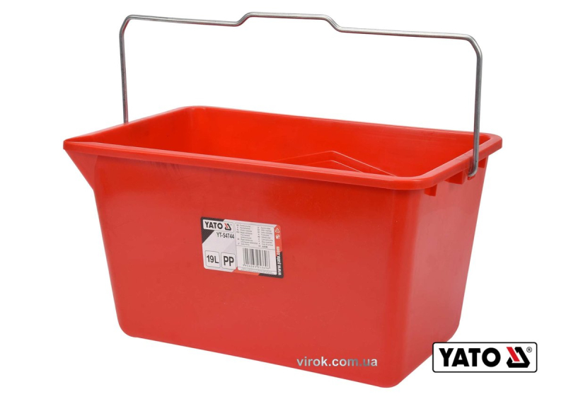 Відро для малярних робіт YATO : V= 19 л, з поділками літрів, пластикове [10]
