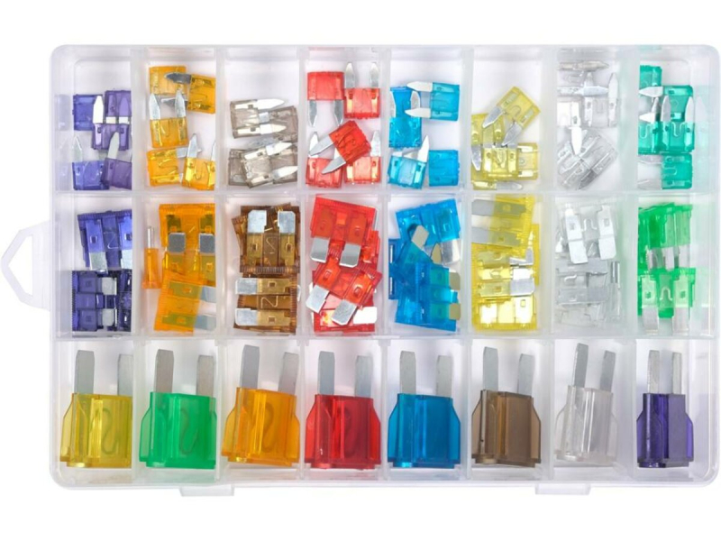 Запобіжники електричні до агрегатів YATO MAXI, MINI, Standart , в асортименті 3-100 A, 88 шт