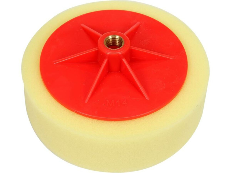 Диск полірувальний з твердою губкою YATO Ø= 150 мм, h= 50 мм, різьбове кріплення М14 [60]