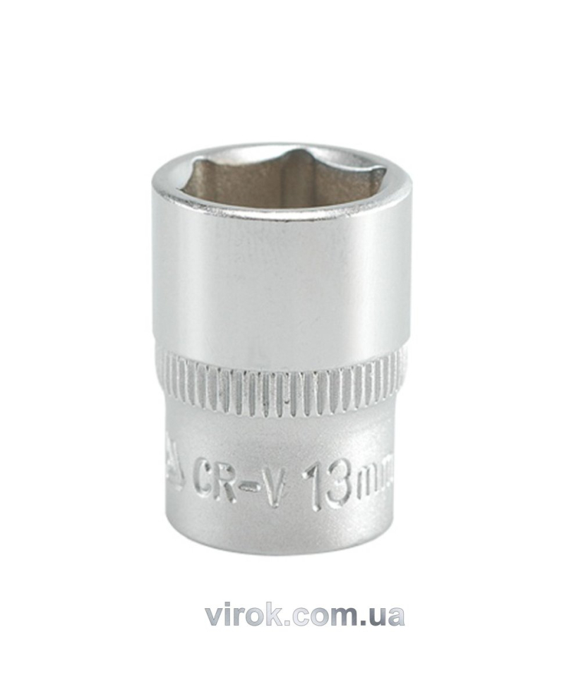 Головка торцева 6-гранна YATO : квадрат 1/4", М= 13 мм, L= 25 мм