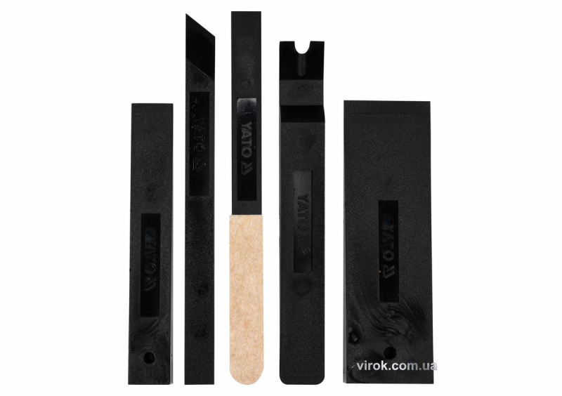 Клини для монтажу та демонтажу з нейлону YATO : l= 190 і 245 мм, 5 шт.(DW)