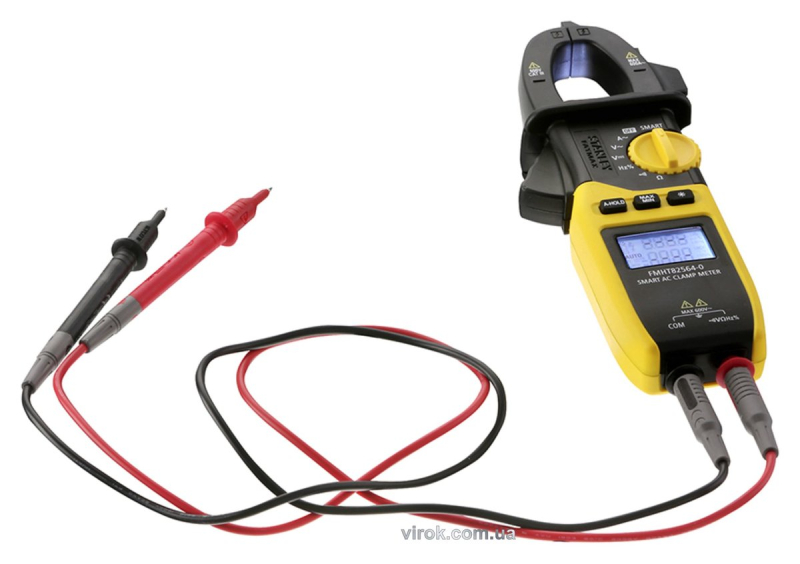 Мультиметр-кліщі STANLEY "FatMax" для вимірювання електричних параметрів: цифровий подвійний дисплей