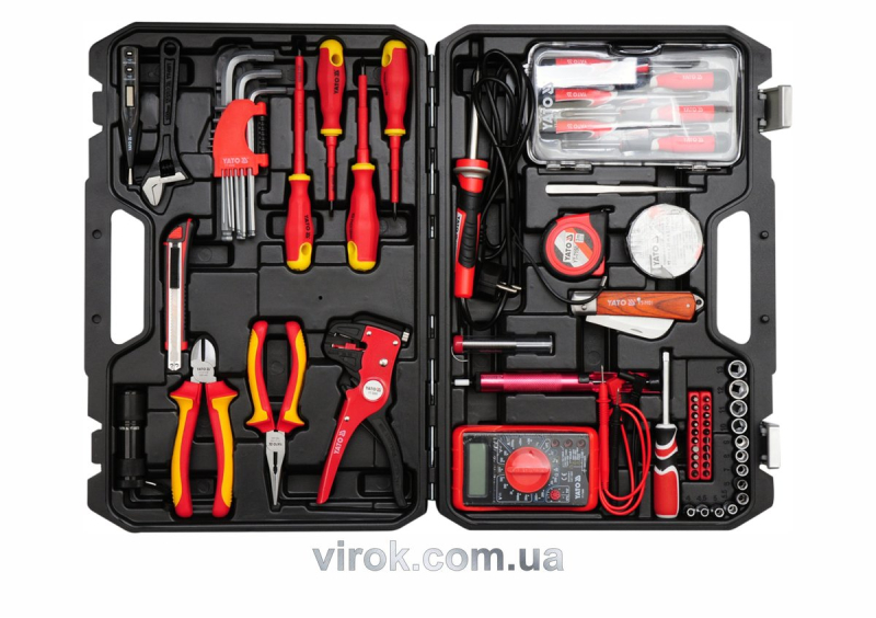 Набір інструментів для електриків YATO, 68 шт. [2]