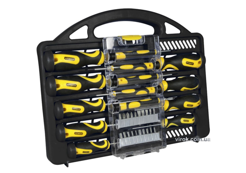 Набір викруток і насадок STANLEY : 34 елементи