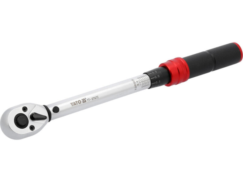 Ключ динамометрический YATO: квадрат 3/8", F=10-60 Нм, L=285-295 мм (YT-07672)