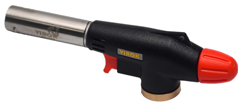 Пальник газовий VIROK з різьбовим (7/16) з'єднання. Piezo, (44V194)