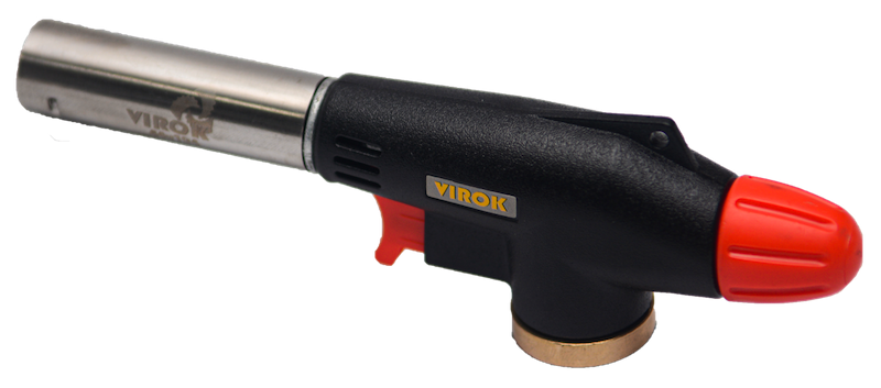Пальник газовий VIROK з різьбовим (7/16) з'єднання. Piezo,