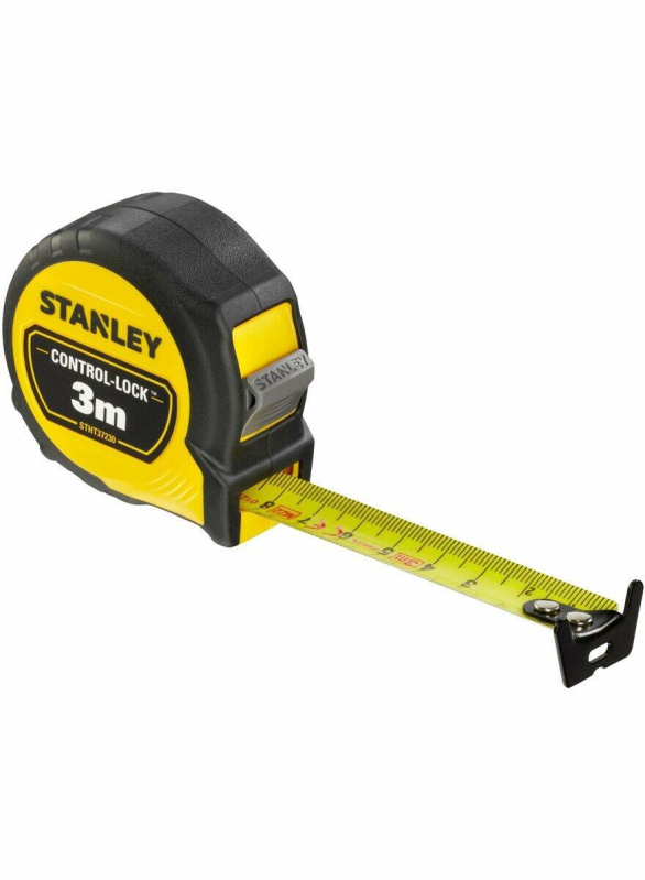 Рулетка STANLEY CONTROL-LOCK: L=3 м х 19 мм. с двойной шкалой (STHT37230-0)