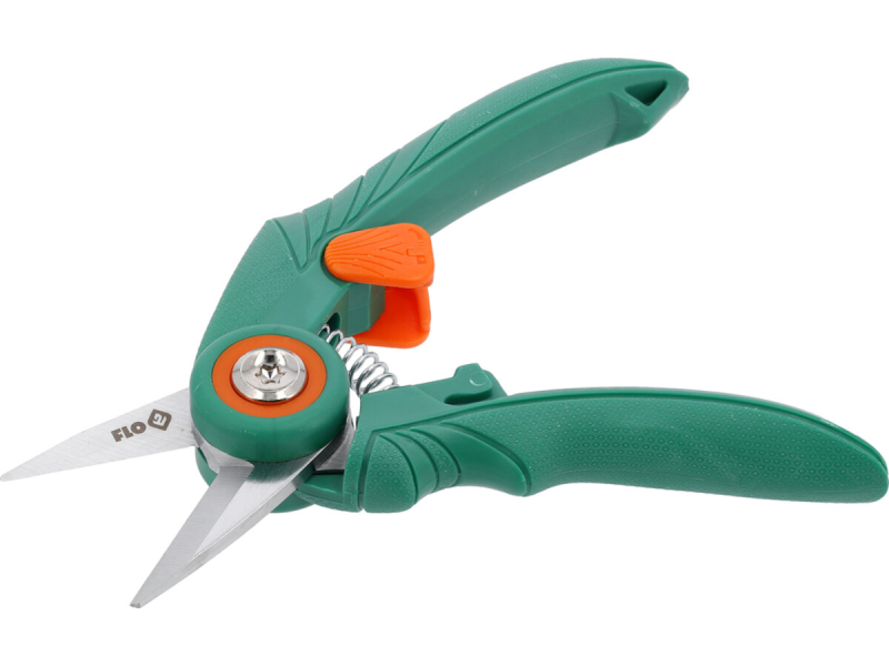 Секатор ножичний FLO прямі леза, до гілок Ø≤ 5 мм з блокуванням, l= 175 мм