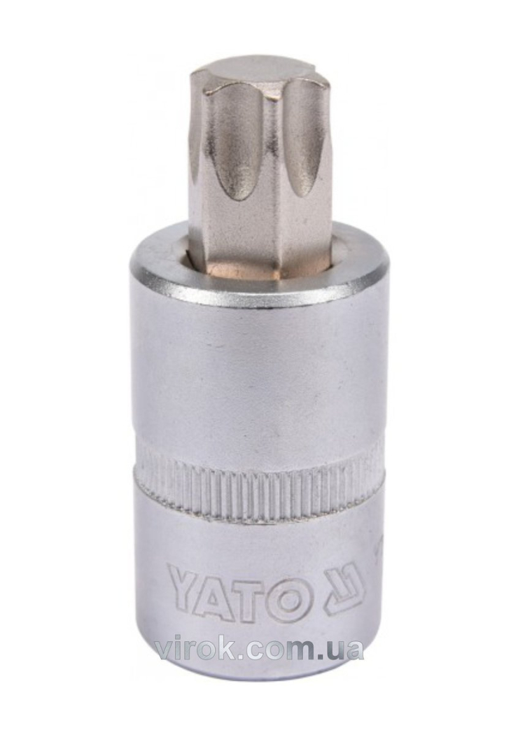 Головка торцева YATO квадрат 1/2 "TORX" Т60, L= 55 мм [40/160]