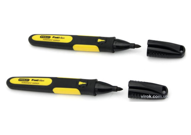 Маркер STANLEY "FatMax" : чорний, перманентний. 2 (Шт/Уп.)