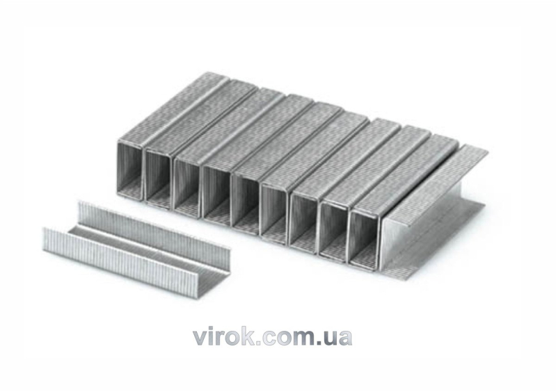 Скоби до степлера YATO : h= 10 мм, b= 11,2 мм, t= 0,7 мм, уп. 1000 шт.