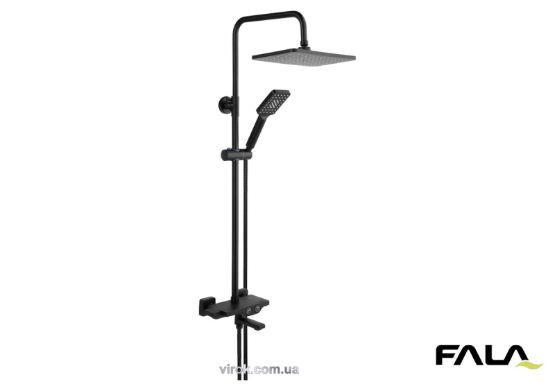 Душовий комплект NOIR 2 FALA: зі штивним і знімним розприскувачами [4]