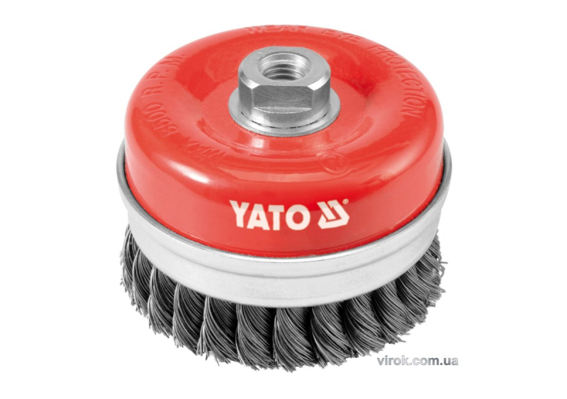 Щітка - крацовка YATO *чашка* Ø=100мм [4/16]