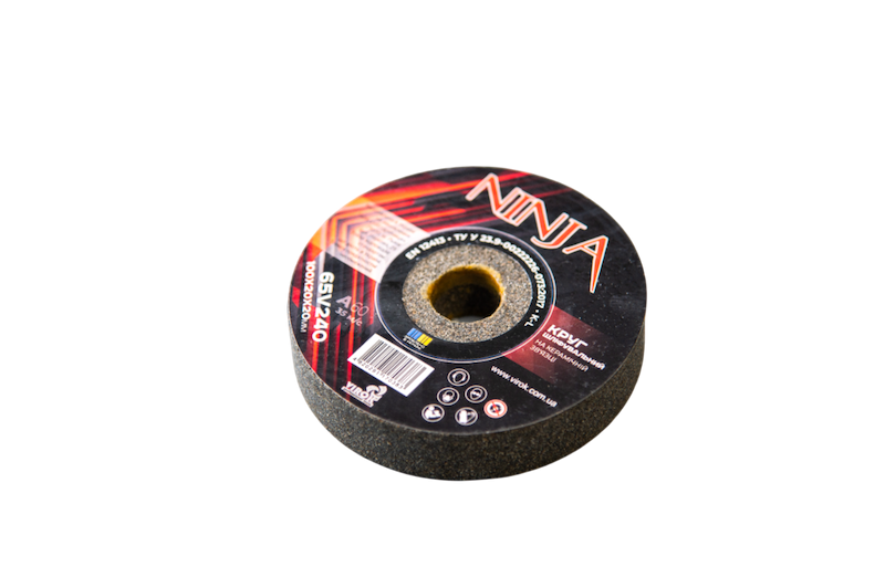 Круг для точила на керамічній зв'язці NINJA 100х20х20 мм F60 ТМ VIROK, твердість K