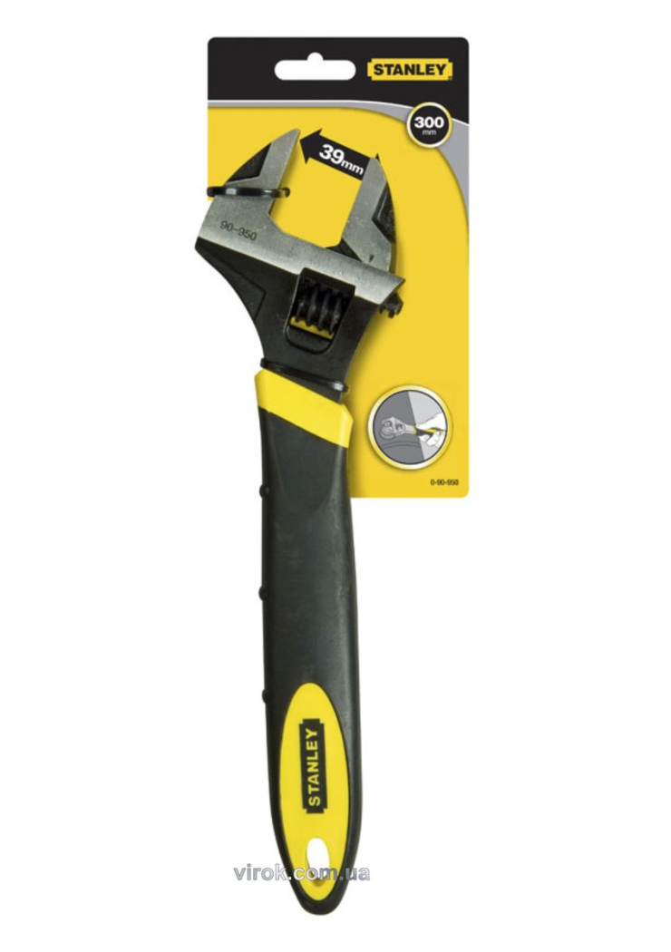Ключ розвідний STANLEY "MaxSteel" : L= 300 мм, М ≤ 39 мм, гайковий