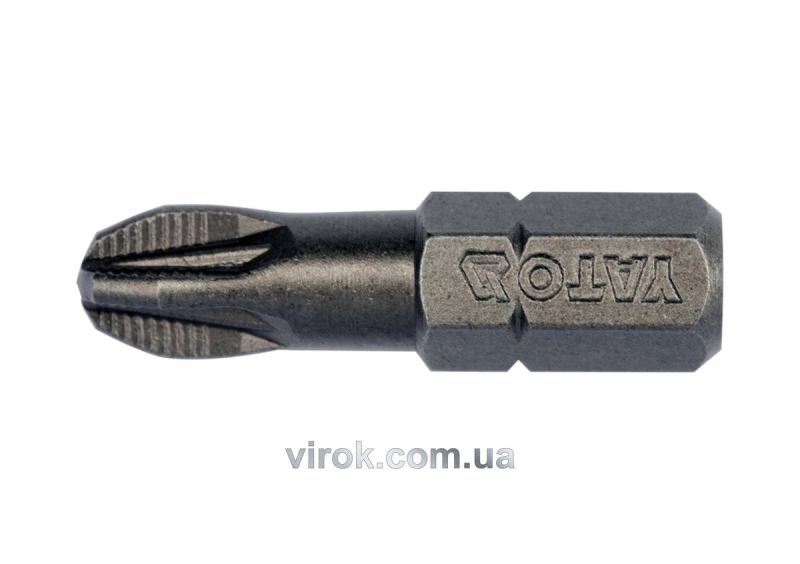 Насадка викруткова YATO : "Pozidriv" РZ3 x 25 мм. HEX 1/4". 10 (Уп/Шт.) [25/200]
