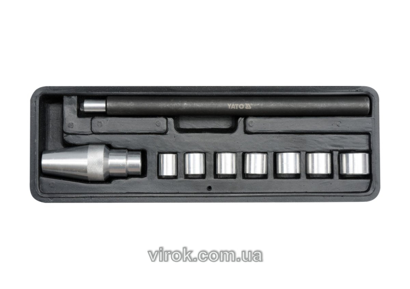 Комплект для центрування дисків зчеплення YATO : Ø= 11-25 мм, 9 елем. [20]