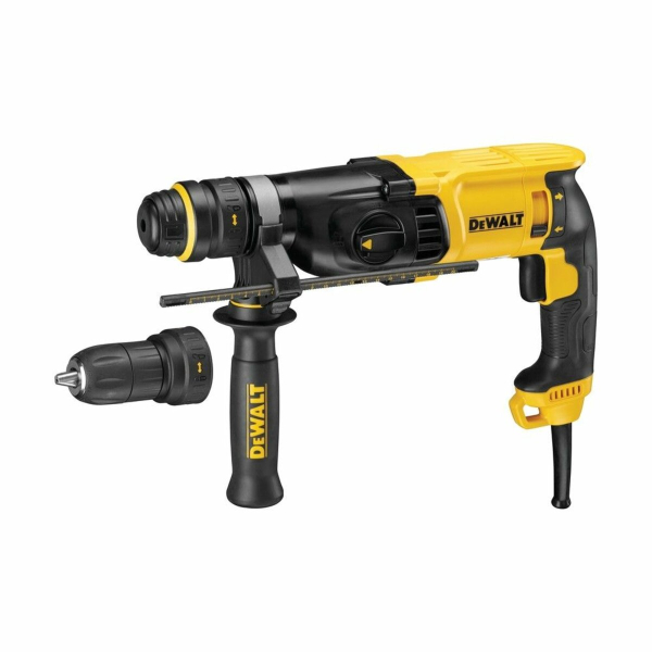 Перфоратор мережевий SDS+ DeWalt: P= 800 Вт, 1500 об/хв, J= 3 Дж, 5540 уд/хв