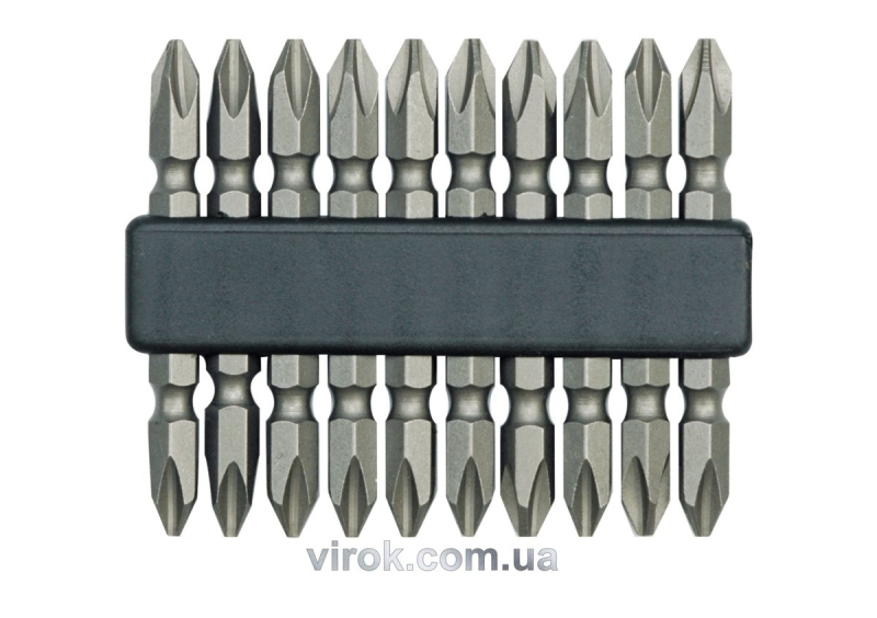 Насадка викруткова двостороння VOREL : PH2 x 60 мм, Cr-V. 10 (Шт/Уп.) [25/100]