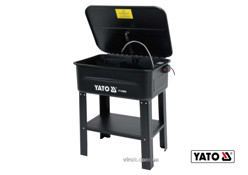 Мийка для майстерні мережева YATO : 80 л, 10 л/хв, висота 88 см, ванна 72х 48х 26 см