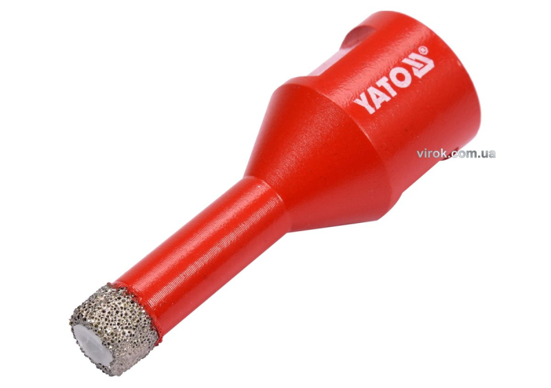 Свердло по кераміці і гресу в сух і мокр YATO: Ø=10мм з алмаз пругом, до шліфмашин. кріплен-М14