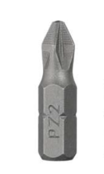 Бита PZ2, 1/4"&times;25 мм, ACR, S2, 1шт, STORM INTERTOOL VT-0209