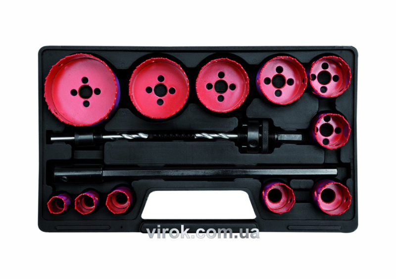 Пили кільцеві BI-METAL YATO : HSS M3, Ø=19-76 мм. Набір 15 шт.