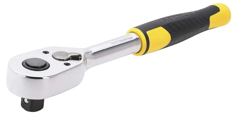 Трещатка STANLEY: квадрат 1/2", 72 Зубцы. шаг 5°, быстроустановленная. (STMT82665-0)