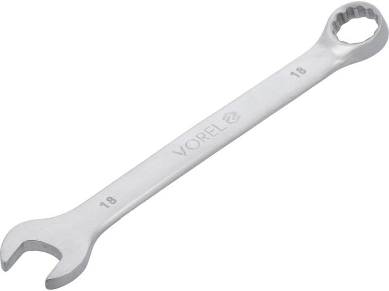 Ключ комбінований 18 мм VOREL 51683, CrV, довжина 220 мм