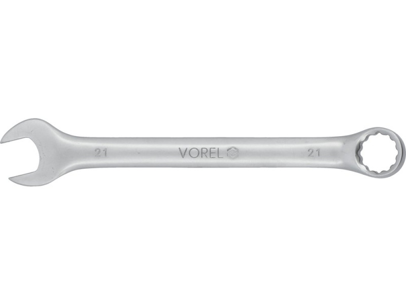 Ключ комбинированный 21 мм VOREL 51686, CrV, длина 250 мм