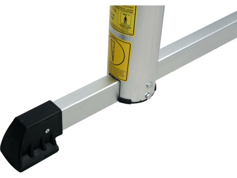 Драбина розтяжна телескопічна VOREL, 13 щаблів, h=3.8 м, макс. вага- 150 кг, з алюмінію