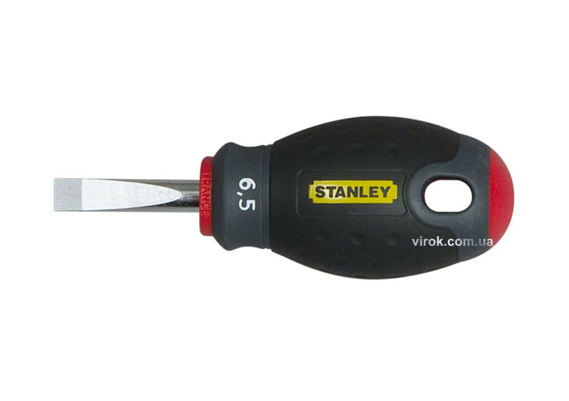 Викрутка плоска STANLEY "FatMax Stubby" : шліц SL6,5 х 30 мм