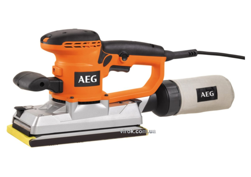 Шліфмашина вібраційна мережева AEG: 440 Вт, платформа- 114 x 226 мм (4935419280) (FS280) DW