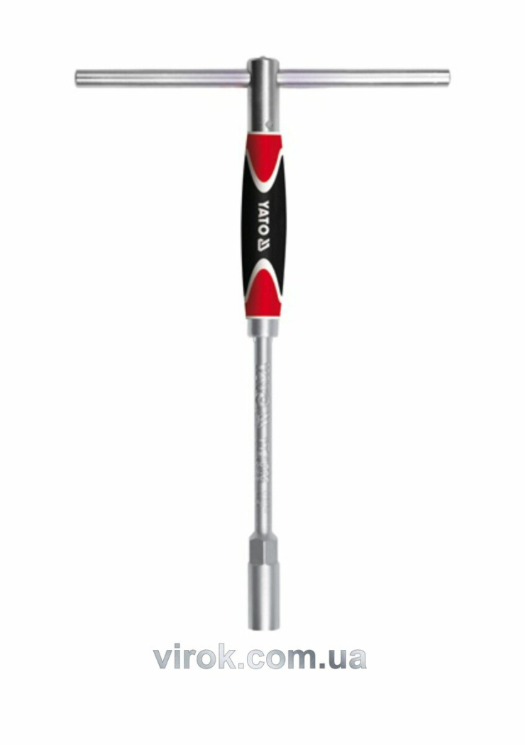 Ключ торцевий YATO : тип - "T", обертова ручка, M= 8 мм, L= 310 мм [10/10/40]